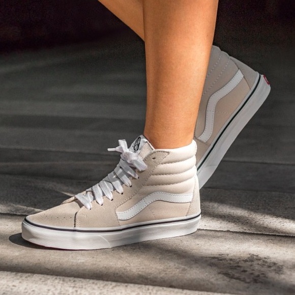 vans sk8 hi birch true white